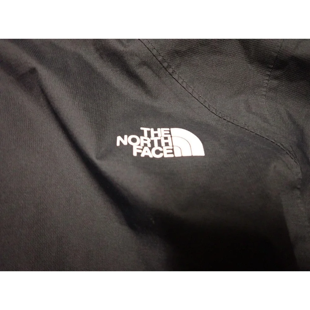 The North Face Rain Jacket Girls 7/8 Navy Grey Good Packable Waterproof DryVent